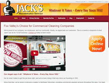 Tablet Screenshot of jacksmaintenance.com